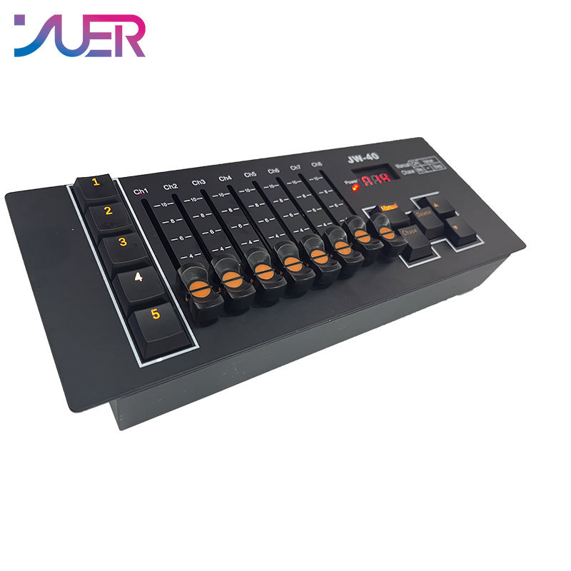 YUER Stage Light LED Mini 40CH Dmx Controller LED Par Light DJ Light Console For Moving Heads Led Disco Lighting Effect Console