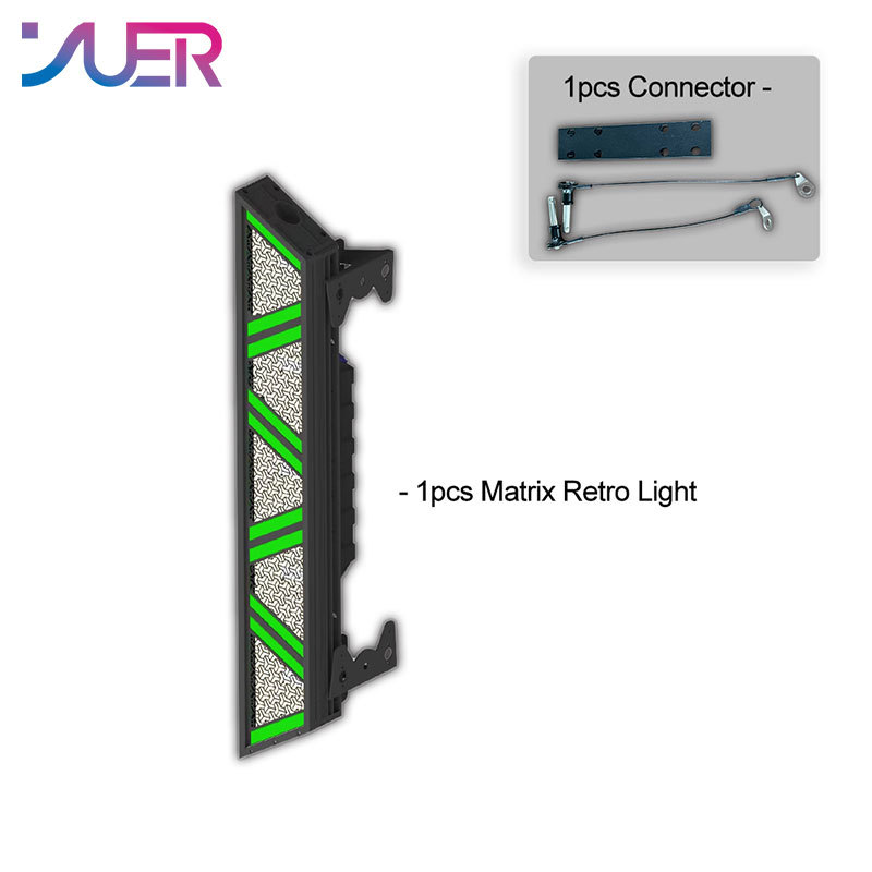 YUER 5x60W Amber LED Retro Flash Light With Auxiliary Blacklight DMX512 DJ Sound Party Music Dance Club DJ Disco Stage Effect S-Tribe