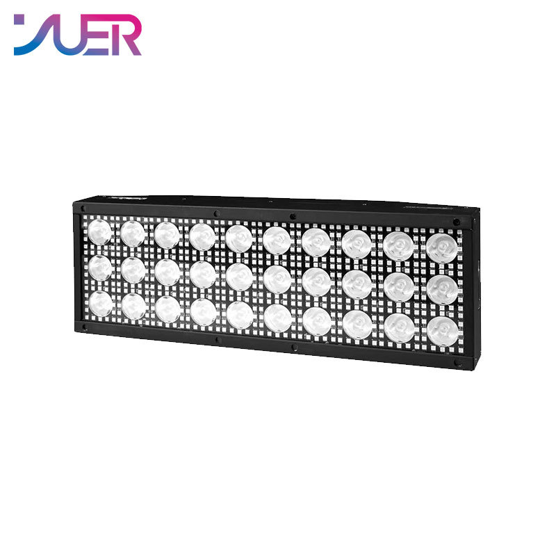 YUER LED 250W RGB+W Matrix Wash Strobe Lighting For DJ Disco Bar Nightcuble Home Party Professional Stage Performance