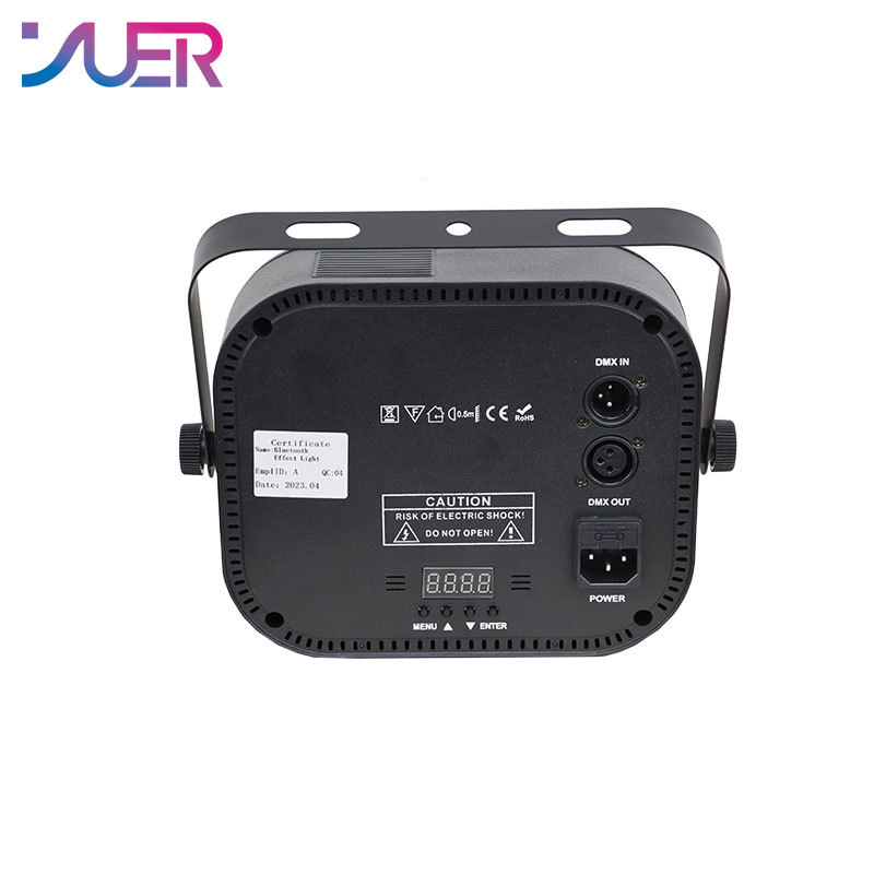YUER Multifunction Strobe LED RGBW UV Laser Beam Christmas Wedding Party Bluetooth Audio Effect Stage Lighting Dj Disco Remote DMX