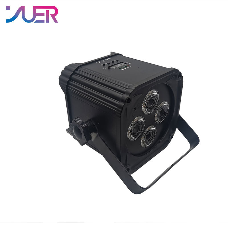 YUER NEW Battery Par LED Light WiFi App Control 6/10CH DMX512 Wireless 4x18W RGBWAUV 6in1 Disco Dj Wedding Party Stage Lighting Bar