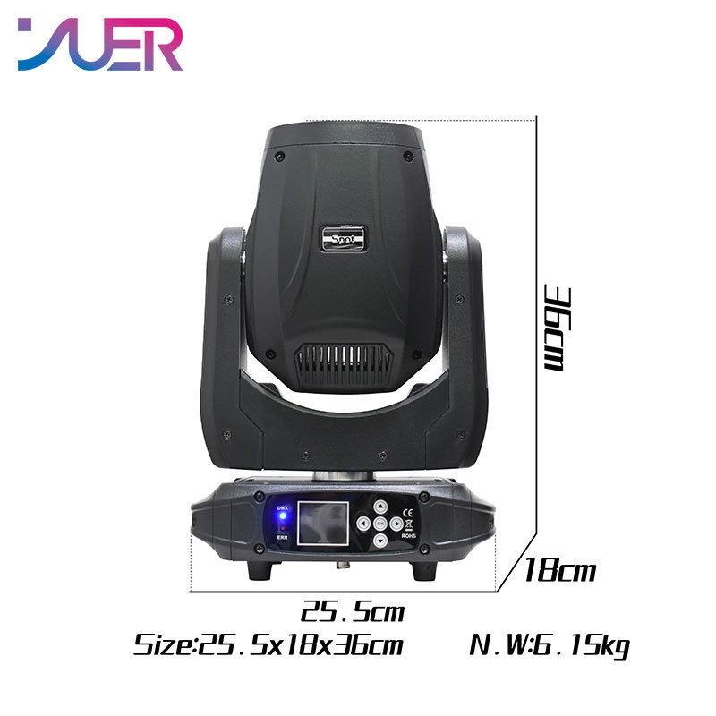 YUER 6×4W Dyeing 4in1+150W LED Spot Moving Head Light For DJ Disco Stage Wedding Party Lighting Show Bar Party Club