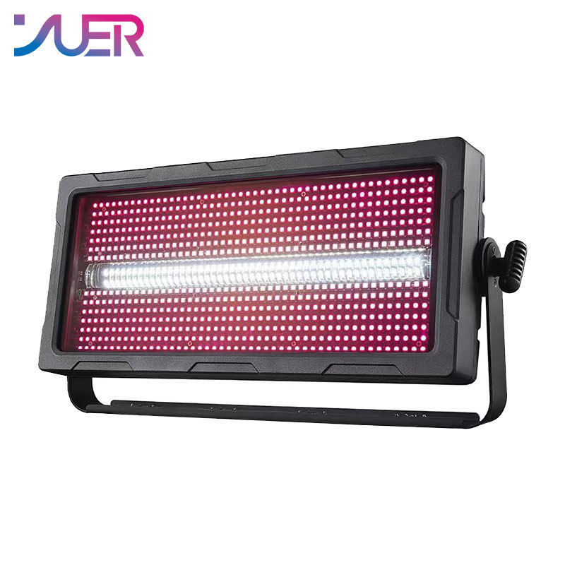 YUER 400W Waterproof Strobe Light 672x0.25W RGB 3in1 LED + 96x3W CREE LED Dmx Strobe Flash Lights Professional DJ Disco Stage Lights