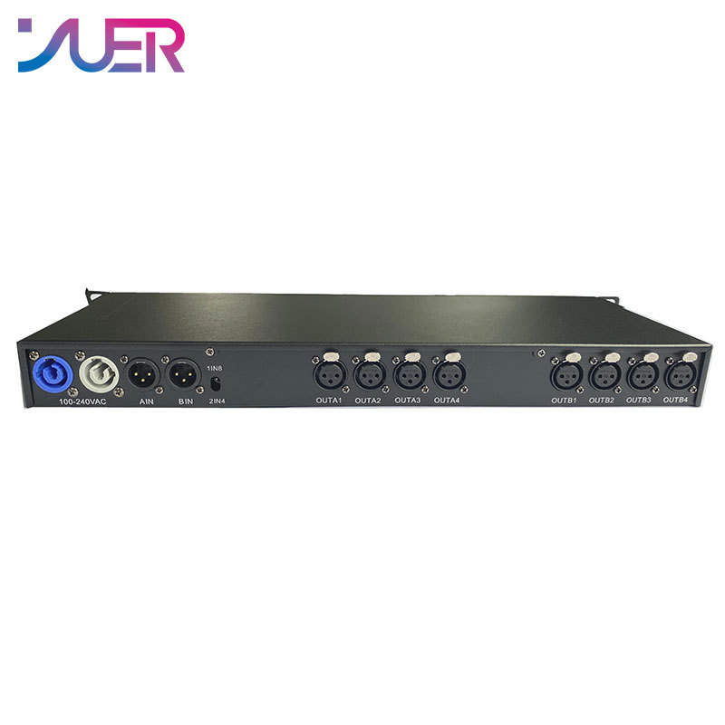 YUER ALPHA 8l Stage Light Controller DMX512 Splitter Light Signal Amplifier Splitter Splitter 8I DMX Distributor Disco DJ Equipment
