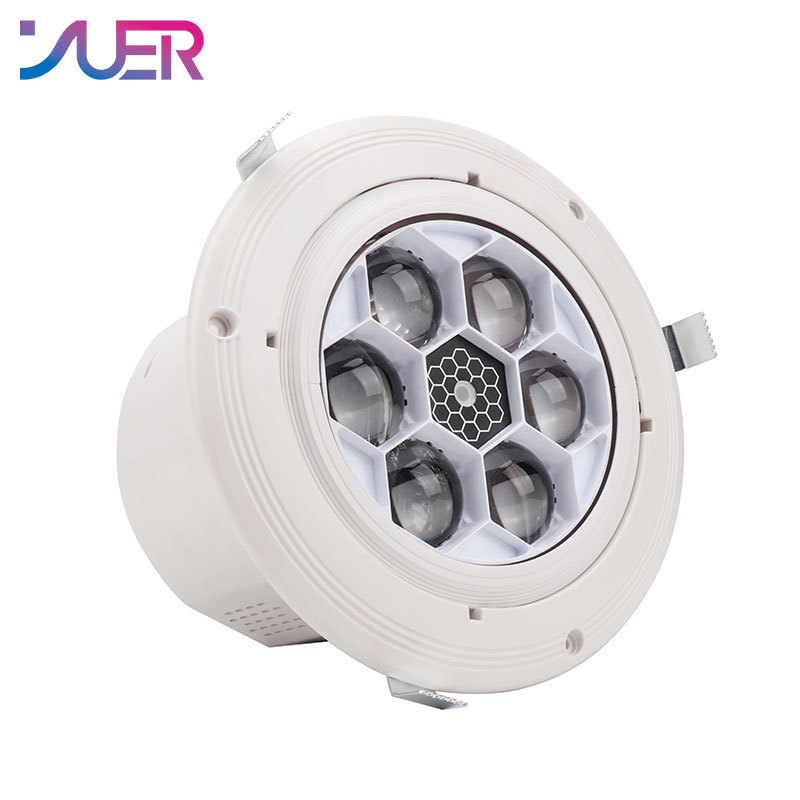 YUER Stage Effect Projector  4IN1 6X10W  Bee Eye Laser Strobe Light DMX512  Dance Floor Bar Game Party DJ Disco Music Control