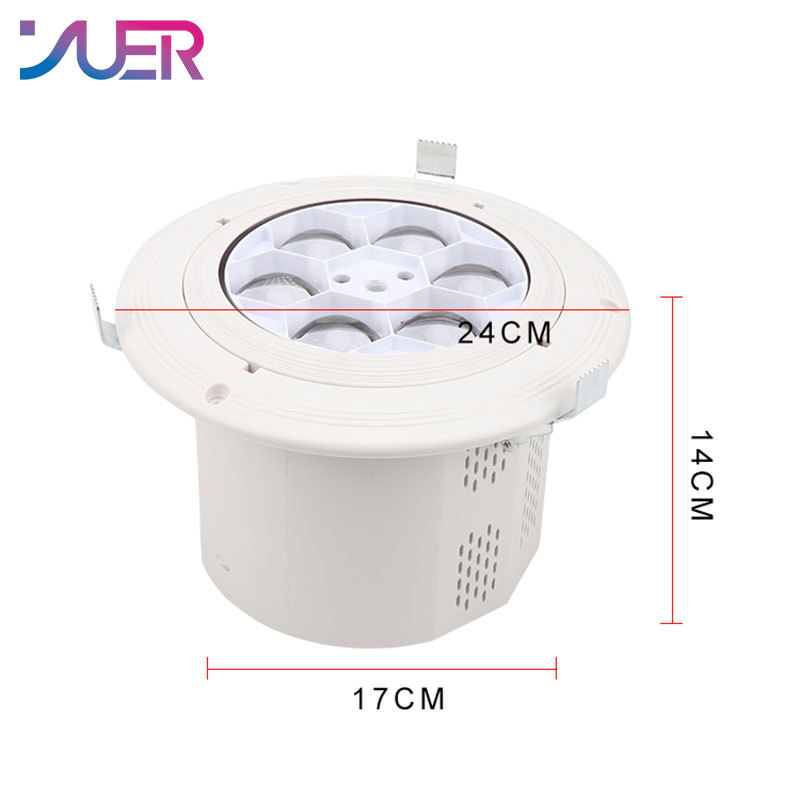 YUER Stage Effect Projector  4IN1 6X10W  Bee Eye Laser Strobe Light DMX512  Dance Floor Bar Game Party DJ Disco Music Control