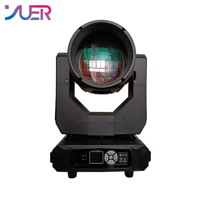 YUER OSRAM 295W Beam 8 Segment 128LED RGB Auxiliary Moving Head Light DMX Fossa prism and Atomizing mirror Effect Light For Disco Bar