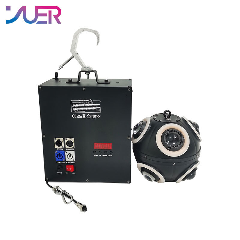 YUER RGBW 150W LED 4in1 Lifting Football Shape Light DMX Rolling Beam Moving Head Stage Effect DJ Party Christmas Decoration Lights