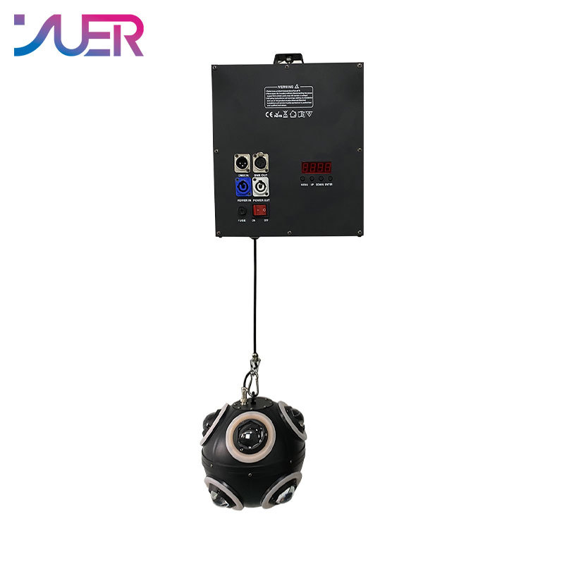 YUER RGBW 150W LED 4in1 Lifting Football Shape Light DMX Rolling Beam Moving Head Stage Effect DJ Party Christmas Decoration Lights
