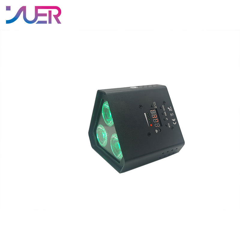 YUER Wireless Battery LED Par RGBWA UV 6IN1 LED Wash Light 3x18W High Power Bright DJ Party Christmas DMX Wedding Party Stage