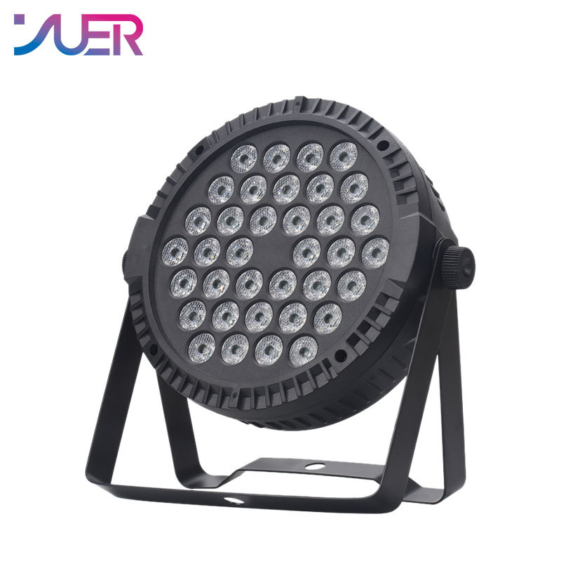 YUER New Par Flat SpotLight 36LED RGB 3in1 Stage Lighting DMX512 Colour Mixing For Party DJ KTV Disco Show With App Control