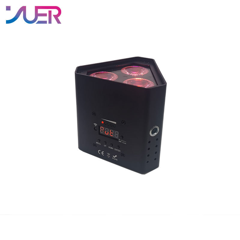 YUER Wireless Battery LED Par RGBWA UV 6IN1 LED Wash Light 3x18W High Power Bright DJ Party Christmas DMX Wedding Party Stage