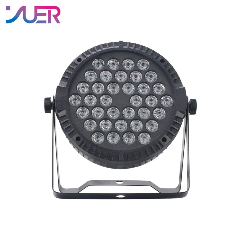 YUER New Par Flat SpotLight 36LED RGB 3in1 Stage Lighting DMX512 Colour Mixing For Party DJ KTV Disco Show With App Control