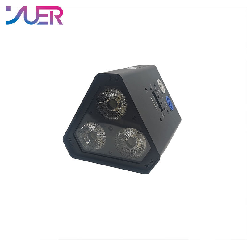 YUER Mini LED Par Light 54W DMX Wireless RGBWA-UV 6IN1 For LED DJ Party Stage Lights Wash LED 2.4Ghz Wireless Remote Control Battery