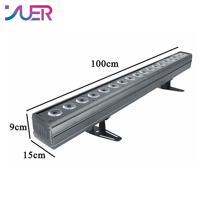 YUER LED Wall Wash Light 18X10W RGBW 4in1/18X15W RGBWA 5in1/18x18W RGBWA+UV 6in1 Stage Lighting Running Horse Point Control DMX512 Good Effect Disco DJ Party Equipmen