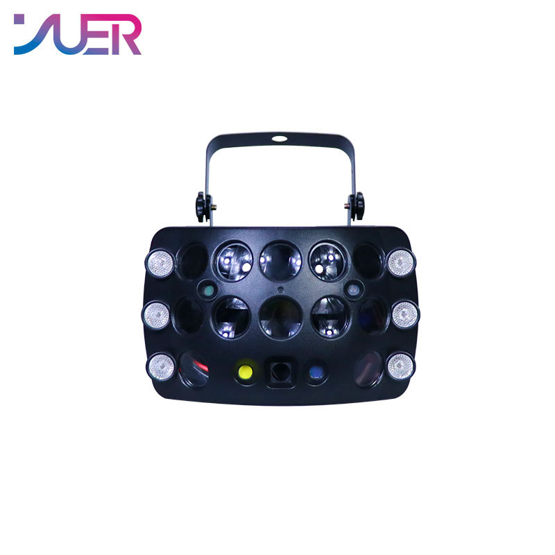 YUER Butterfly light dyeing pattern laser five-in-one effect lamp dmx512 lighting display equipment DJ party club bar event display