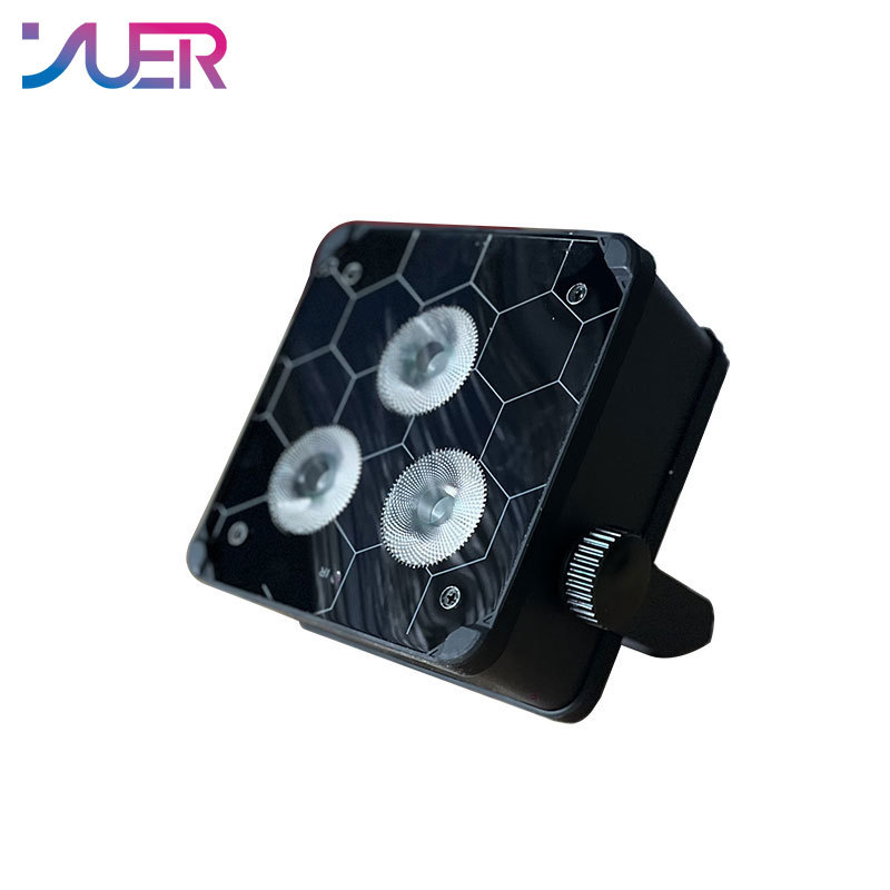 YUER Battery Powered LED Par 3x18W RGBWA UV Wall Wash DMX Wireless Remote App Control Dj Club Home Party Wedding Stage Light Uplights