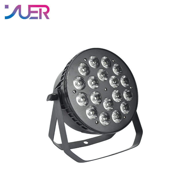 YUER LED Stage Lights RGBW 18x10W 4IN1 Par Lights Wall wash strobe effect light for Events Disco DJ Wedding Stage Party Show