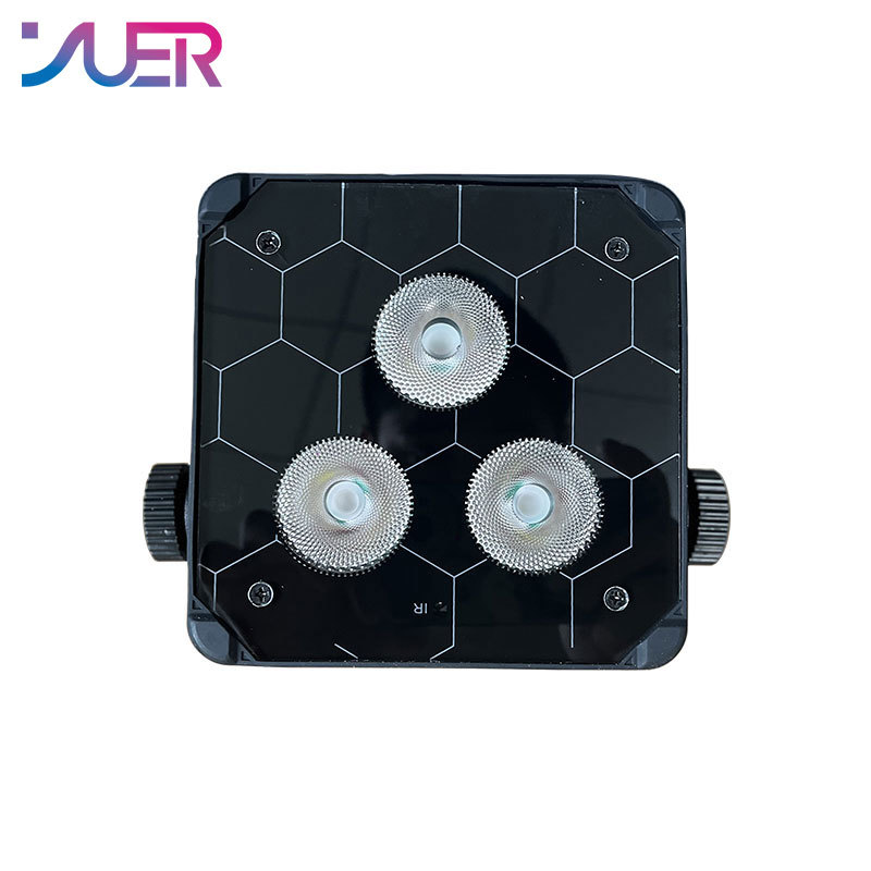 YUER Battery Powered LED Par 3x18W RGBWA UV Wall Wash DMX Wireless Remote App Control Dj Club Home Party Wedding Stage Light Uplights