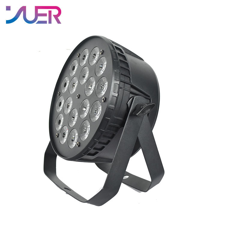 YUER LED Stage Lights RGBW 18x10W 4IN1 Par Lights Wall wash strobe effect light for Events Disco DJ Wedding Stage Party Show