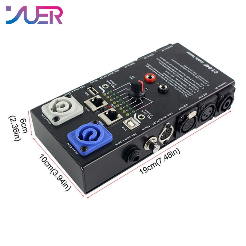 YUER Audio Network Multi Function XLR Mic DMX RJ45 Cable Tester