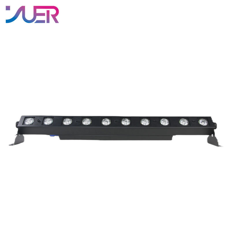 YUER 10x35W Halogen Light Warm White Strobe Bar Flashing Horse Running DMX RDM Control Dj Disco Background Show Party Stage Lamp