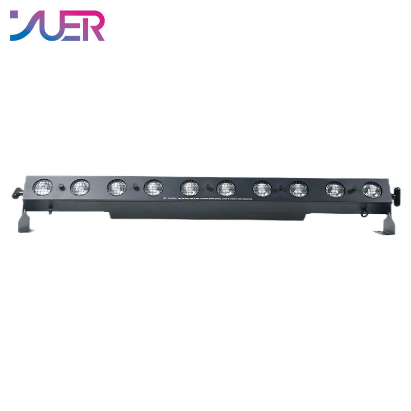 YUER 10x35W Halogen Light Warm White Strobe Bar Flashing Horse Running DMX RDM Control Dj Disco Background Show Party Stage Lamp