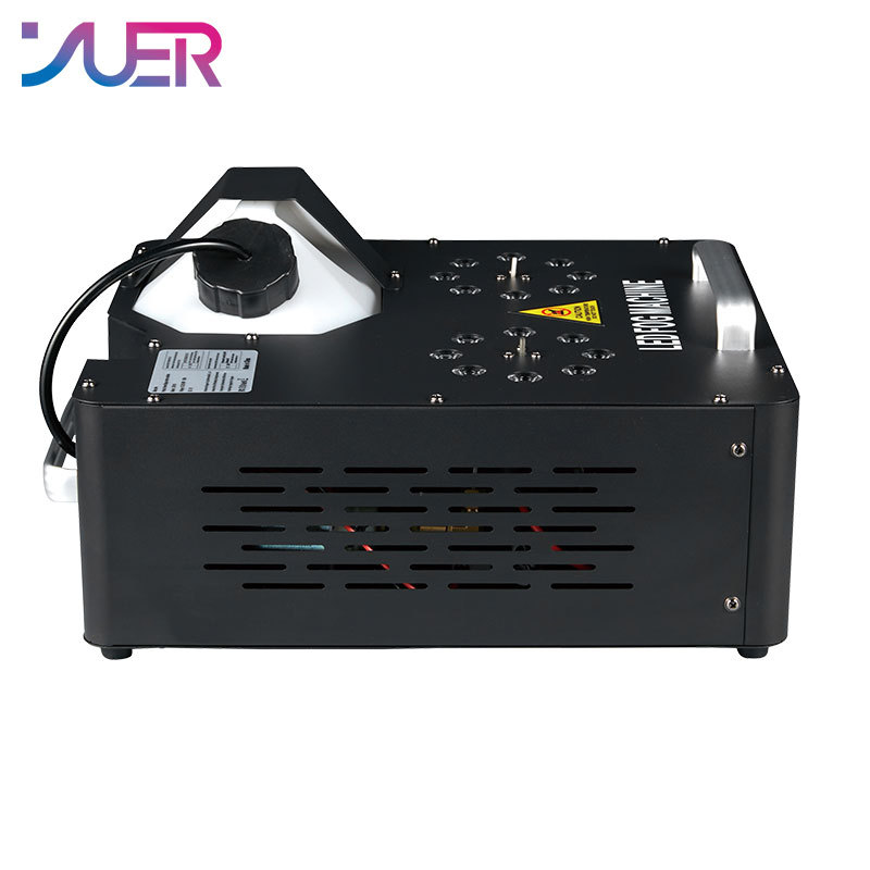 YUER 2000W Double Tube Fog Machine 8+8 RGB 3IN1 LED with Remote Control DMX512 DJ Disco Wedding Party Professional Stage Equipment