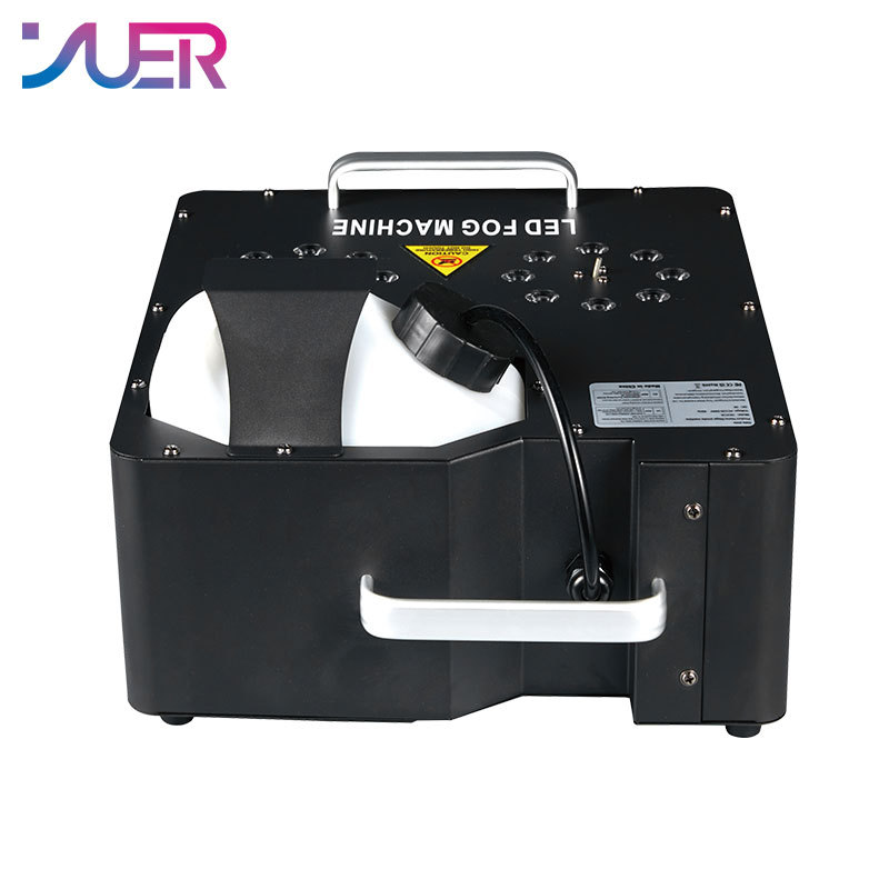 YUER 2000W Double Tube Fog Machine 8+8 RGB 3IN1 LED with Remote Control DMX512 DJ Disco Wedding Party Professional Stage Equipment