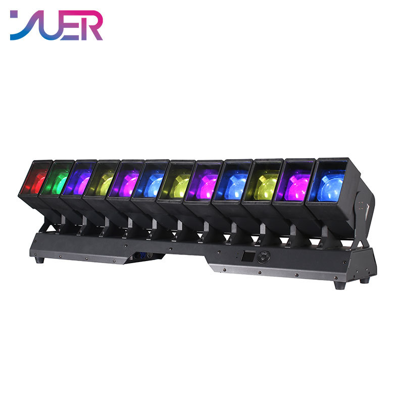 YUER 12X60W RGBW 4IN1 Beam Moving Head Light DMX512 LED Wall Wash For DJ Disco Party Stage Effect Lighting Night Club Bar Light
