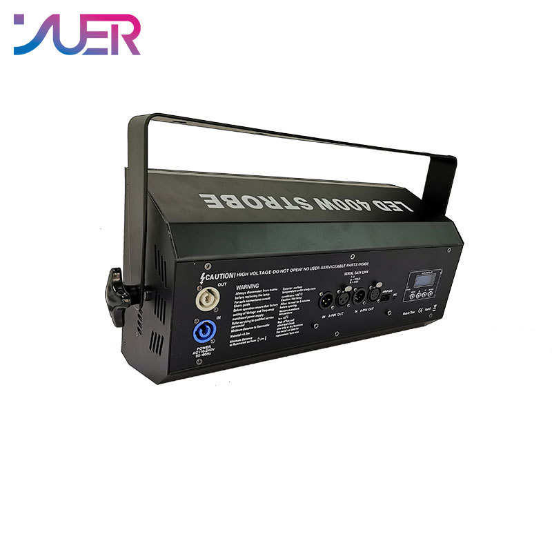 YUER LED Stage Light 400W RGB White LED Strobe 4x100W DMX LED Strobe Control Sound Flash Party Wedding Holiday DJ Lighting Effect