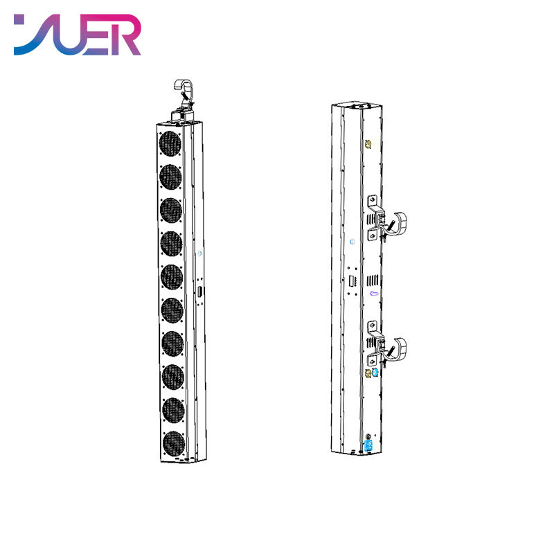 YUER 10x12W COB Warm White Blinder Bar Light COB Amber LED High Power Professional Stage Lighting For Party Bar KTV DJ Disco