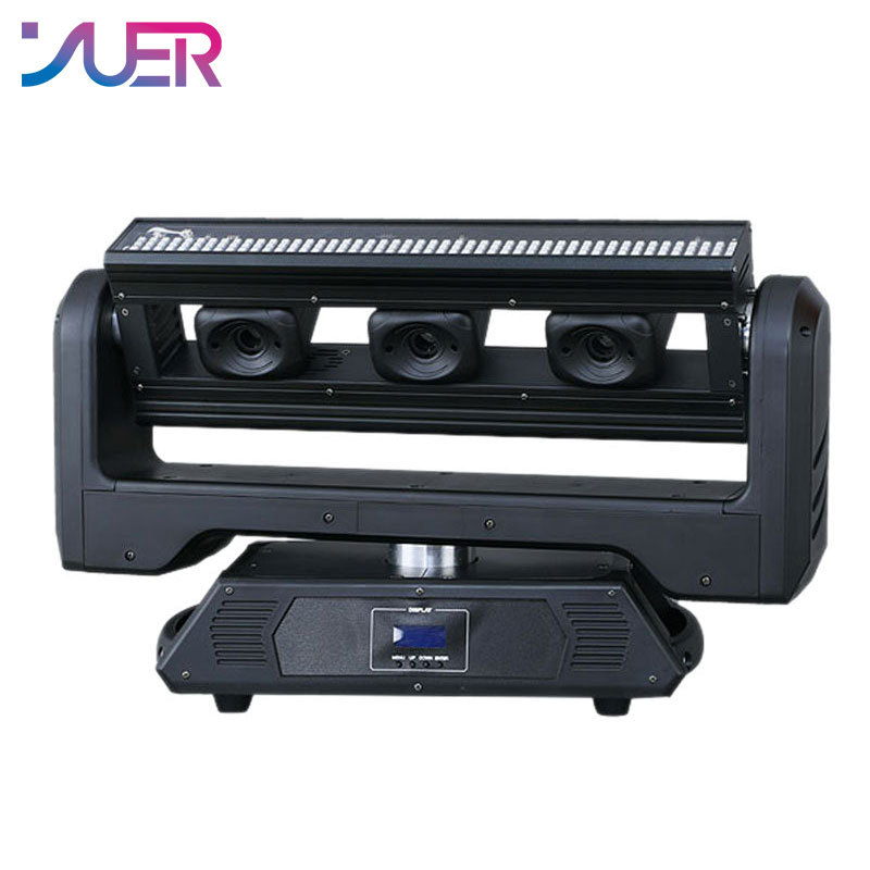 YUER RGB Moving Head Strobe Beam Laser Light DMX512 DJ Disco Ball for Nightclub Party Show LED Professional Stage Effect Lighting