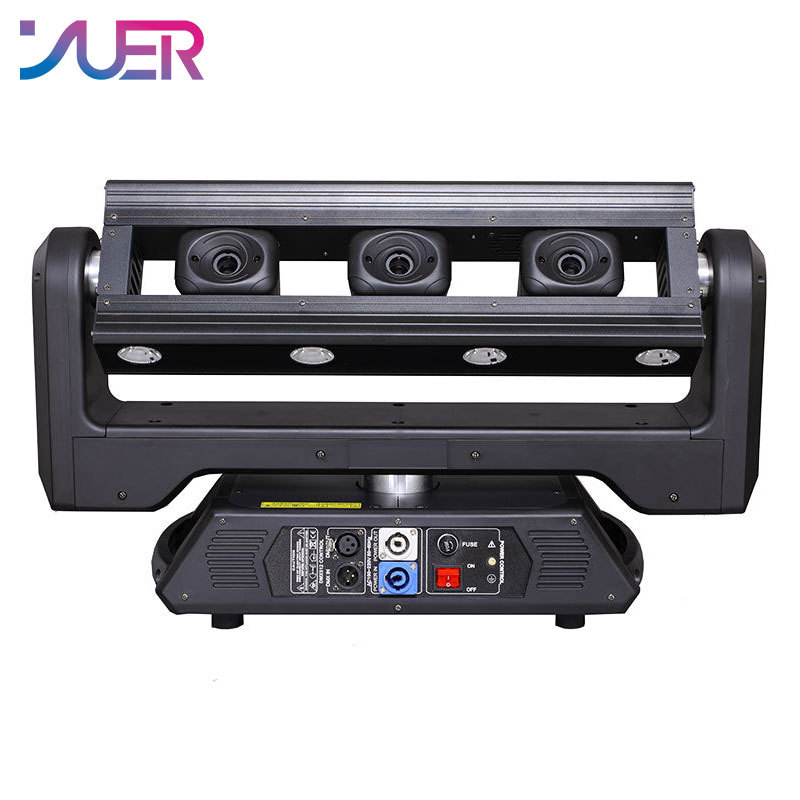 YUER RGB Moving Head Strobe Beam Laser Light DMX512 DJ Disco Ball for Nightclub Party Show LED Professional Stage Effect Lighting