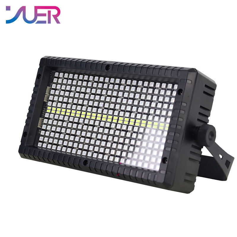 YUER LED Strobe RGB 48+8 Segments DMX512 Effect Strobe Light for DJ Disco Bar Music Party Stage Light