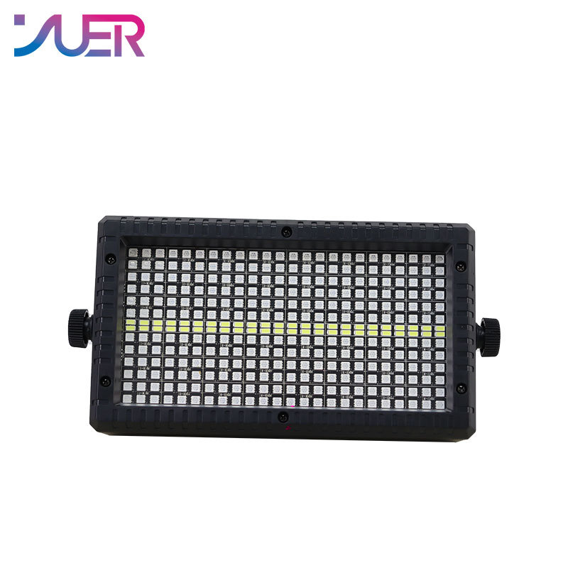 YUER LED Strobe RGB 48+8 Segments DMX512 Effect Strobe Light for DJ Disco Bar Music Party Stage Light