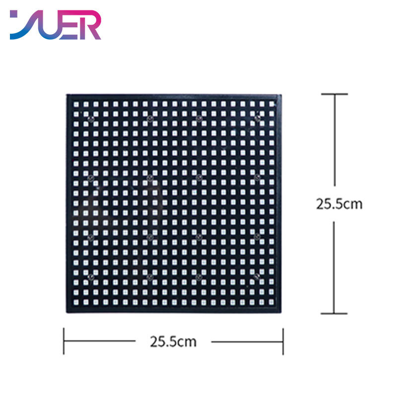 YUER 441 LED Strobe Light 147 Segments RGB Full Color Pixel Light Flat Strobe Light for Music Party Christmas