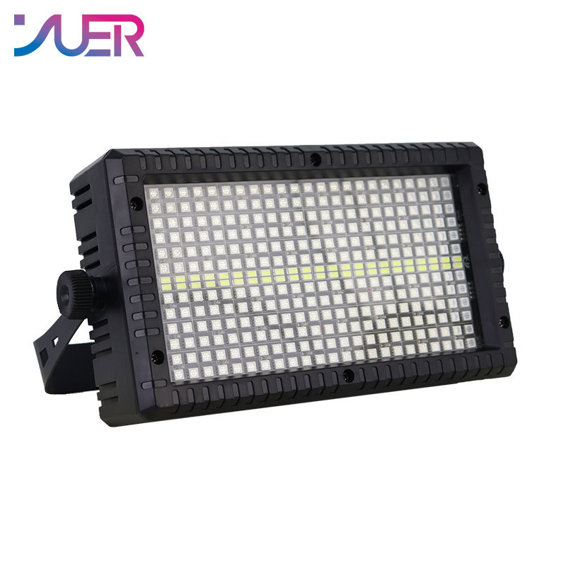 YUER LED Strobe RGB 48+8 Segments DMX512 Effect Strobe Light for DJ Disco Bar Music Party Stage Light