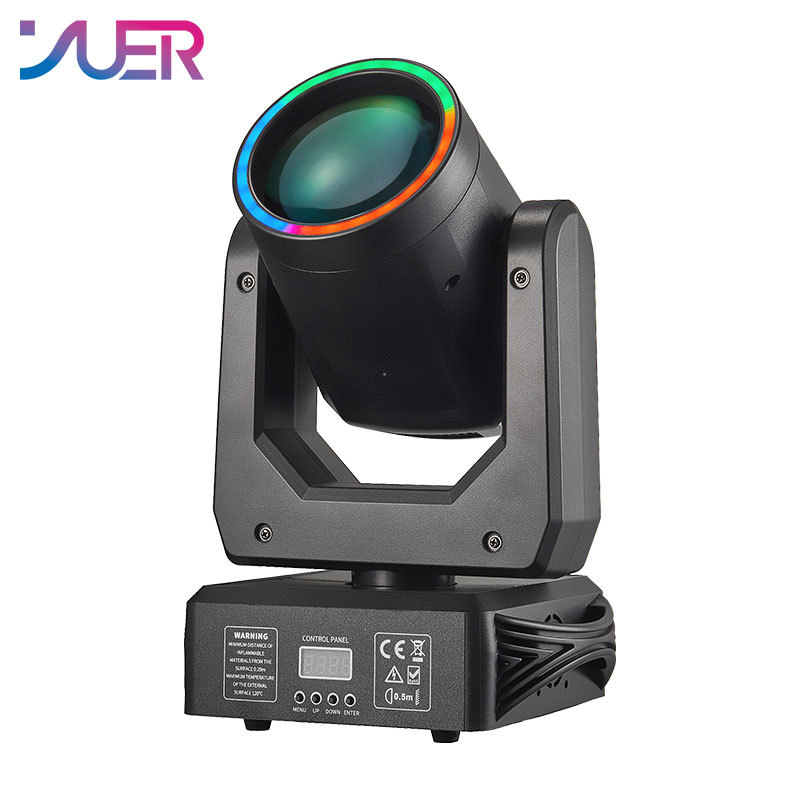 YUER LED 150W Moving Head Light Beam Spot Stage Lights 18 Prism With Aperture DMX512 For DJ Disco Party Club Stage Effects Lamp
