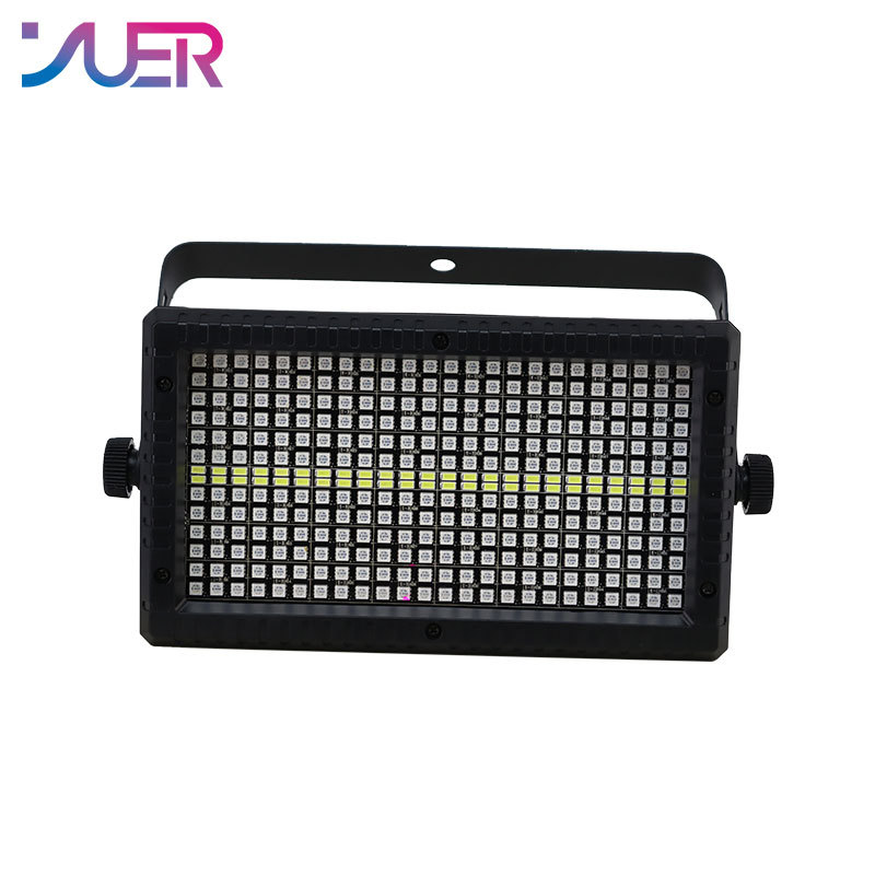 YUER LED Strobe RGB 48+8 Segments DMX512 Effect Strobe Light for DJ Disco Bar Music Party Stage Light