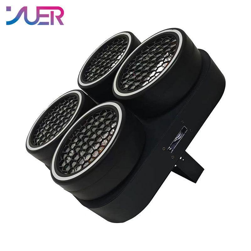YUER LED 4x30W COB Amber Warm White With RGB 120W LED SMD Ring Retro Splicing Party Wedding Background Wash Effect Strobe Stage
