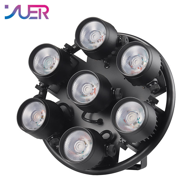 YUER 7X50W LED flash retro light with DMX voice control DJ stage background effect suitable for party disco performance