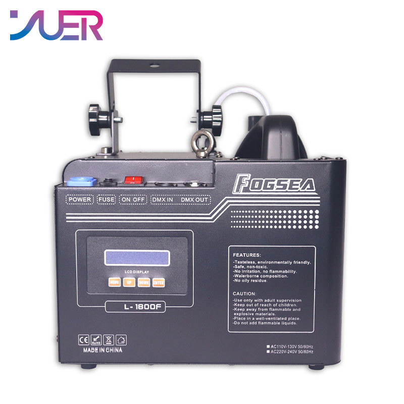 YUER NEW 1600W Multi-Angle Mist  Fog Machine Smoke Machine Fogger Hazer Equipment For DJ Bar Party Wedding Show Stage Effect