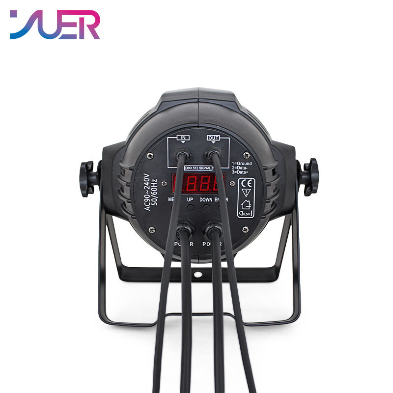 YUER 18PCS LED Zoom Par Light  Indoor Aluminum Par Lights 18X18W RGBWA-UV 6IN1 Quad Color LED Zoom Par Lights 25 Degree Beam Angle