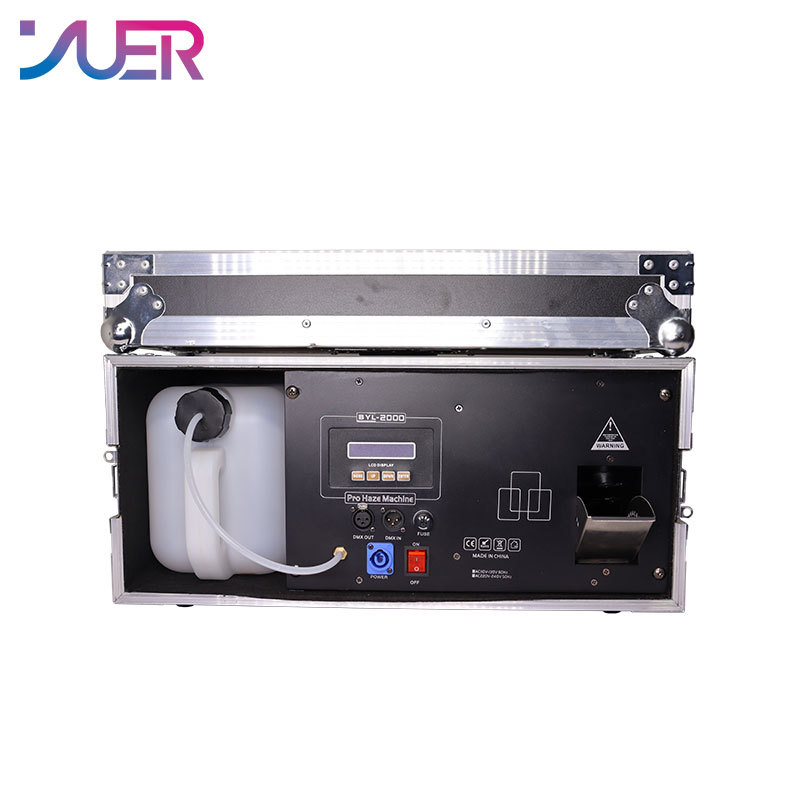 YUER NEW Haze Machine 2000W DMX Stage Effect Equipment Fog Smoke Machine By Remote Control For DJ Disco Party Atmosphere Hazer