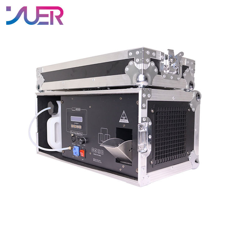 YUER NEW Haze Machine 2000W DMX Stage Effect Equipment Fog Smoke Machine By Remote Control For DJ Disco Party Atmosphere Hazer