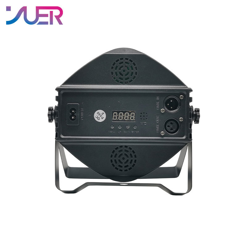 YUER Wireless Remote Control LED Par 9x10W RGBW 4IN1 LED Wash Light Stage DJ Party Uplighting No Noise Remote Control Night Lights
