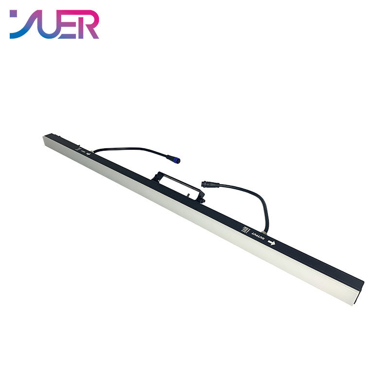 YUER 80x0.5w SMD 5050 RGB LED Pixel Bar Light Tube Waterproof White Square Lens Linear Strip Light DMX For Disco DJ Club Bar Party