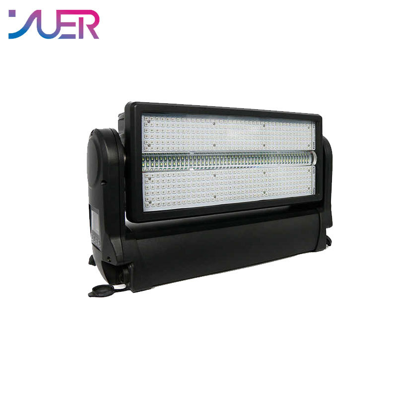 YUER Ip65 Waterproof Moving Head Strobe Light 480*0.5W RGB 3 in 1 LEDs Strobe Stage Effect Light Wireless DMX Wash Flood for DJ Disco