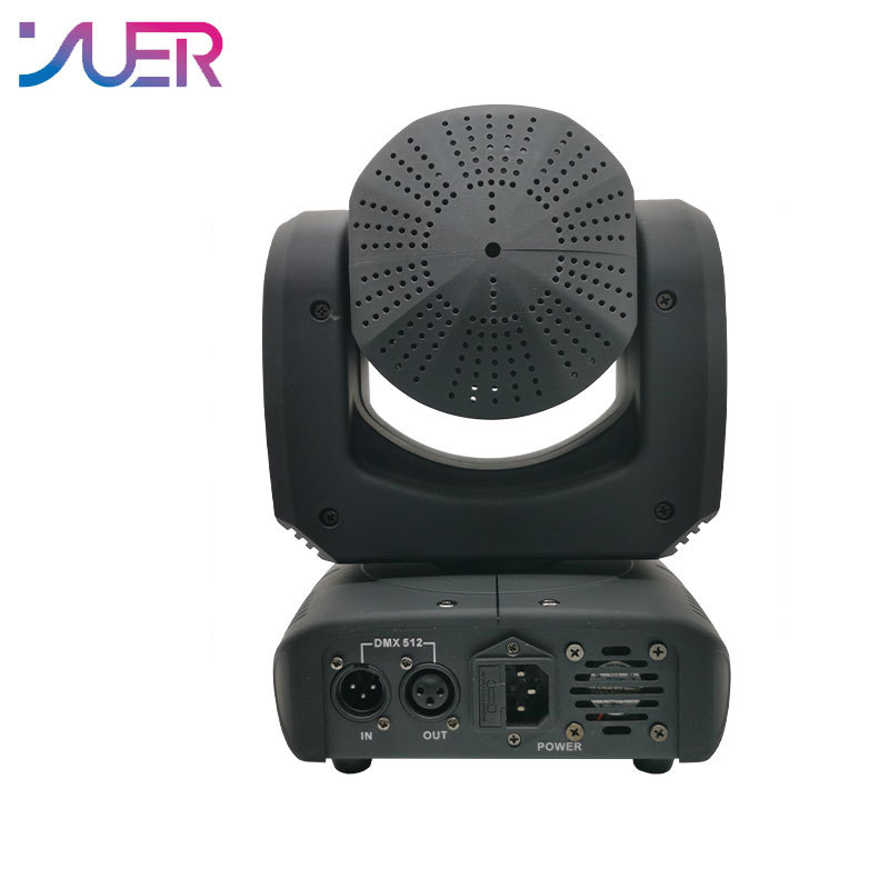 YUER Mini 80W LED 6Pcs RGBW 4IN1 Bee Eyes and Laser Moving Head Light Stage Beam Effect Light DMX512 Sound Party Disco DJ Equipment